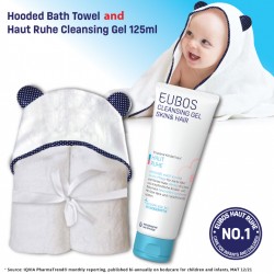 Bundle Set_Baby Hooded Towel (Blue) & Cleansing Gel 125ml