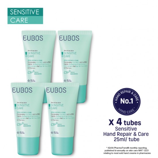 EUBOS Sensitive Hand Repair & Care 25ml x4 tubes