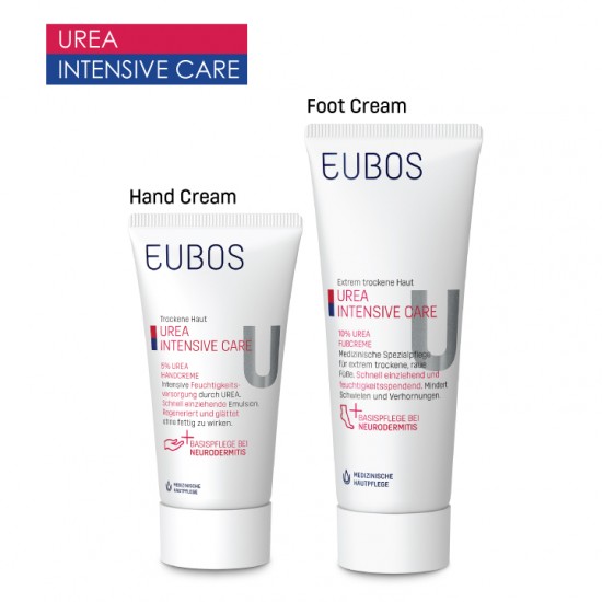 EUBOS UREA HAND 75ml + UREA FOOT CREAM 100ml