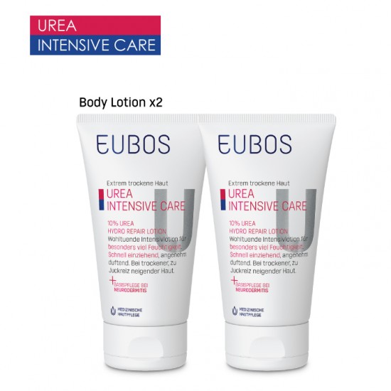 EUBOS Urea 10% Hydro Repair Body Lotion150ml-2 in 1 Bundle