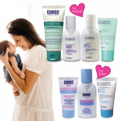 EUBOS Mom & Baby Travel Set with pouch