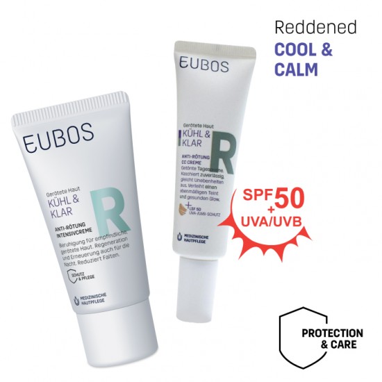 EUBOS Cool & Calm SPF50 CC Cream 30ml + Intensive Cream 30ml