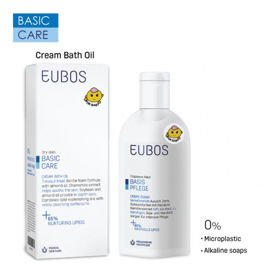 EUBOS BABY CREAM BATH OIL 200ML