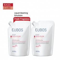 EUBOS LIQUID WASHING EMULSION RED REFILL BAG 400ml_PACK OF TWO