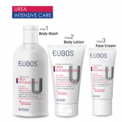 EUBOS UREA FACE CR + BODY WASH & BODY LOTION (PROMO PACK Free 1x30ml Intimate Wash) - 3 in 1 Bundle