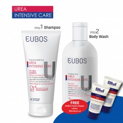 EUBOS UREA SHAMPOO + WASHING LOTION (2 in 1 Bundle)