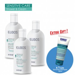 EUBOS SENSITIVE Shower & Cream 200ml x3 bols