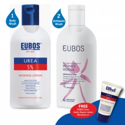 EUBOS Urea Washing Lotion + Intimate Woman Washing Emulsion