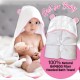 EUBOS BABY Hooded Towel - Light Pink