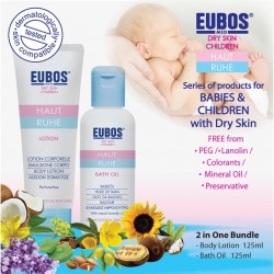 EUBOS BABY BATH OIL & LOTION (Baby Set)