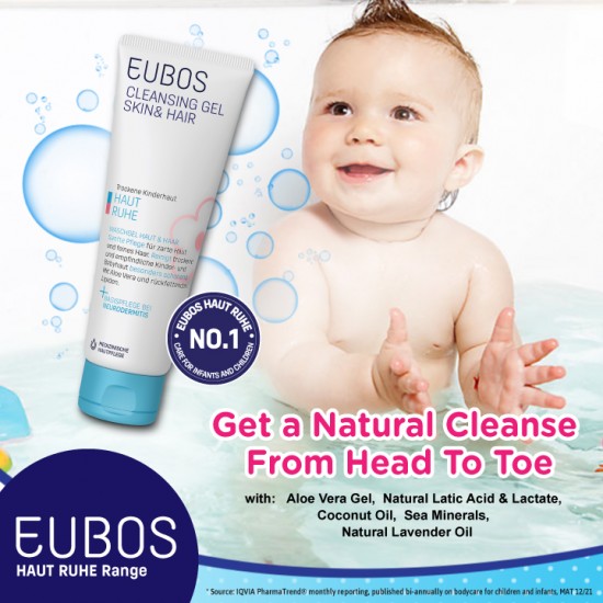 Bundle Set_Baby Hooded Towel (Blue) & Cleansing Gel 125ml