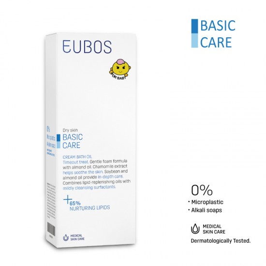 EUBOS BABY CREAM BATH OIL 200ML