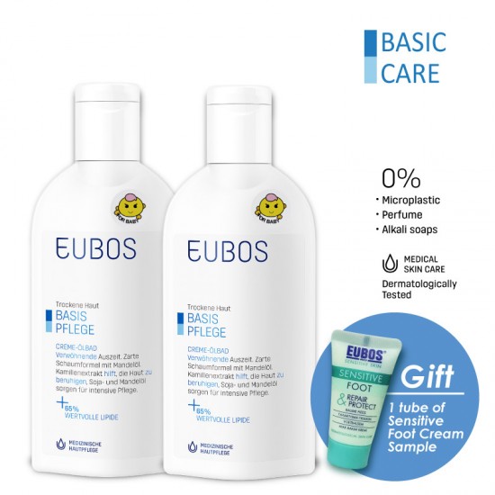 EUBOS CREAM BATH OIL_PACK OF TWO