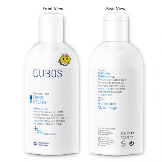 EUBOS BABY CREAM BATH OIL 200ML