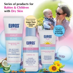 EUBOS Haut Ruhe Skin Care 3 in 1 Bundle (Cleansing Gel, Caring Oil, Sunblock)