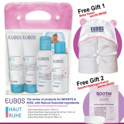 EUBOS HAUT RUHE BABY SKIN CARE FREE Baby Hooded Towel + Soothi Patch 1 Pouch (6 in 1 bundle) EUBOS HAUT RUHE BABY SKIN CARE FREE Baby Hooded Towel + Soothi Patch 1 Pouch (6 in 1 bundle)