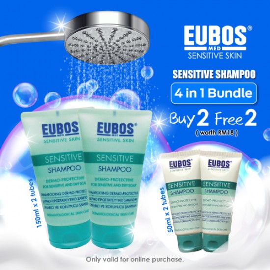 EUBOS SENSITIVE SHAMPOO Promo Pack 4 in 1 Bundle