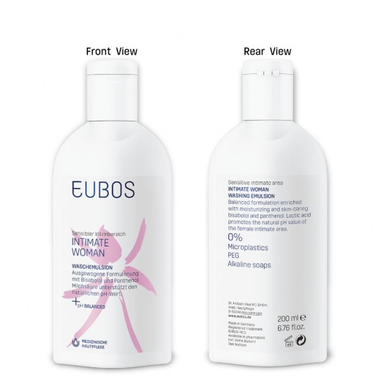 EUBOS INTIMATE  WOMAN WASHING EMULSION 200ml x 2 Bottles + Shampoo 1 x 50ml