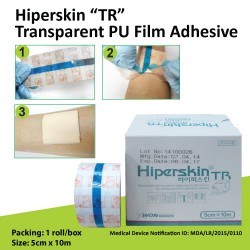 Hiperskin TR-Transparent PU Film Adhesive ( 5cm x 10m )