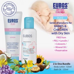 EUBOS BABY BATH OIL & LOTION (Baby Set)