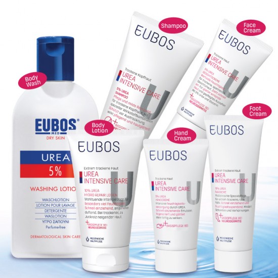 EUBOS UREA SKINCARE FOR DRY SKIN (6 IN ONE BUNDLE)