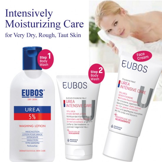 EUBOS UREA FACE CR + BODY CARE PROMO PACK - 3 in 1 Bundle