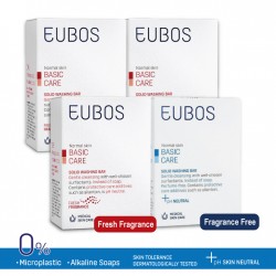 Eubos Solid Bar Red_Blue 125g ( 4 in one bundle)