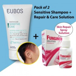 EUBOS Sensitive Shampoo 150ml + Funginox Solution 25ml (Pack of 2 )