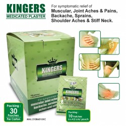 Kingers Medicated Plaster 30 Pouches/Carton(one pouch 30 pieces)