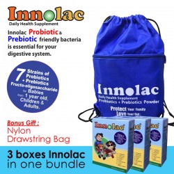 Innolac Probiotics Supplement (3 boxes in 1 bundle + Free Bag)