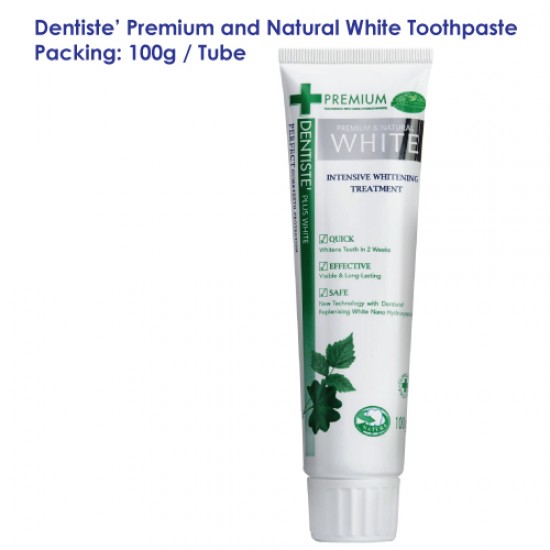 DENTISTE' Premium and Natural White Toothpaste Tube_100g