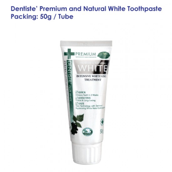 DENTISTE' Premium and Natural White Toothpaste Tube_50g