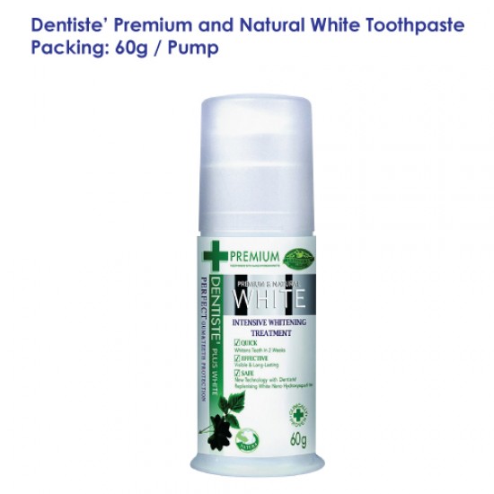 DENTISTE' Premium and Natural White Toothpaste Pump_60g