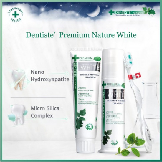 DENTISTE' Premium and Natural White Toothpaste Pump_120g